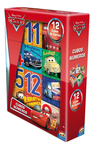 Cubos Didácticos Números Cars Disney Apilables Regalo Niños 