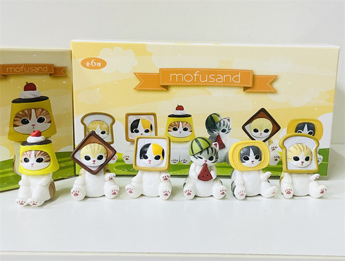 Mofusshark Cat Blind Box Toast Pudding Bread Cat