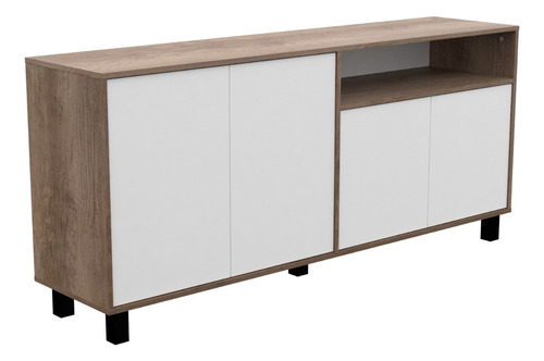 Mueble Living Vajillero Bahiut Puertas Rack Tv