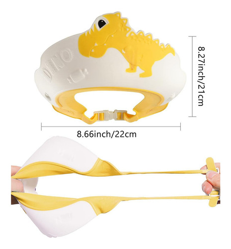 Gorro De Ducha Ajustable Para Bebé Proteger Ojos Y Oídos