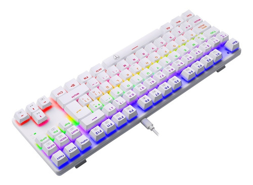 Imagen 9 de 10 de Combo Teclado Y Mouse T-dagger T-tgs005w Advance Force White