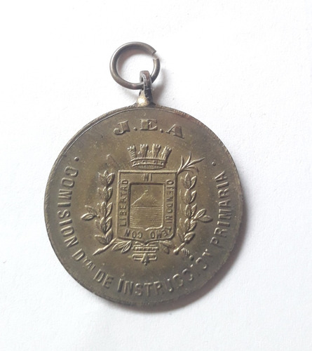 Medalla 1900 Comisión Departamental De Instrucción Primaria