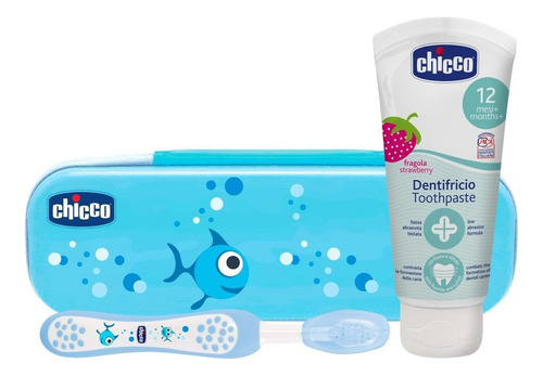 Chicco Set De Cuidado Oral, Color Azul Color Agua