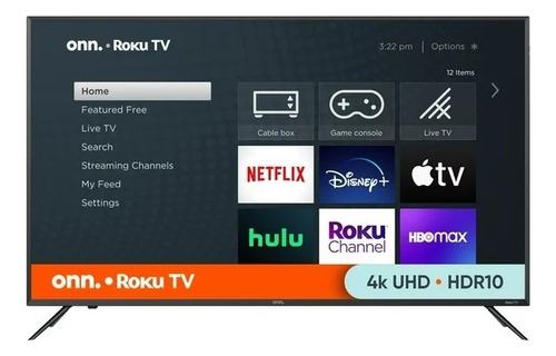 Pantalla Onn 100012585 50 2160p 4k Uhd Roku Smart Led Tv
