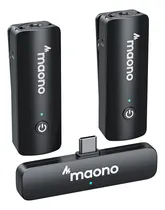 Comprar MAONO Micrófono Lavalier Inalámbrico para USB C, Micrófonos de Solapa WM600S C2 para celualr Android\u002FTabletas\u002FiPhone serie 15,Plug and Play,para Vlog Video,Youtube Tiktok,Color Negro