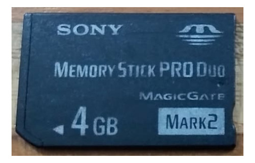 Cartão Memory Stick Ms Pro Preto (Usado)