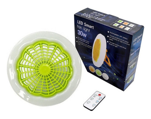 Ventilador LED multifuncional - Luz de ventilador de 30 W, cor verde