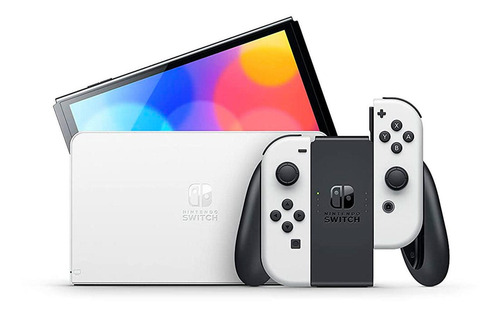 Imagen 2 de 6 de Nintendo Switch Oled Blanco + Crt + Smash + Mario 3d World