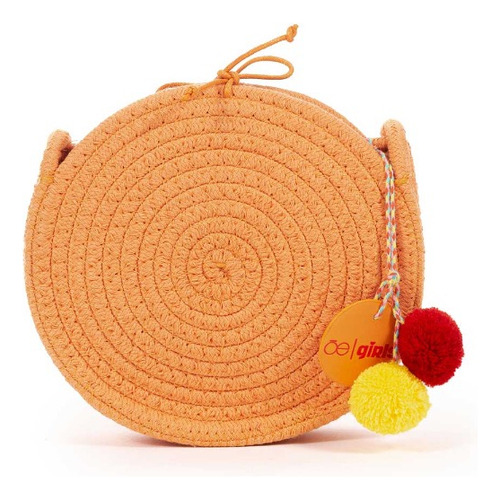 Bolsa Crossbody Cloe Girls Tejido Color Naranja