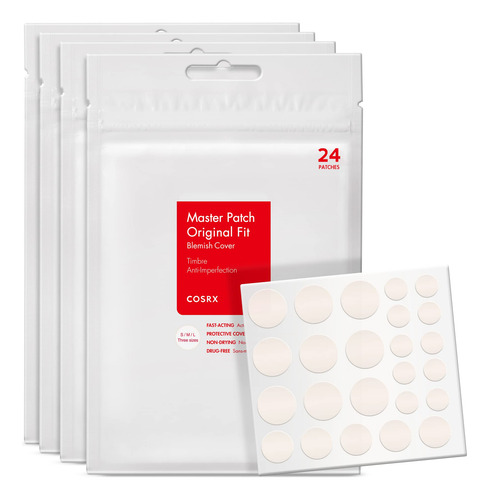 Cosrx Parche Hidrocoloide 96 Piezas Para Acné Y Granitos