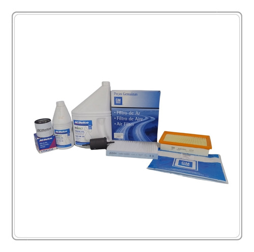 Kit Filtros Chevrolet100% Spin Cobalt N+aceite Sint Acdelco