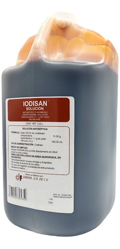 Isodine Solución 3.5 Litros Caja C/4 Iodopovidona