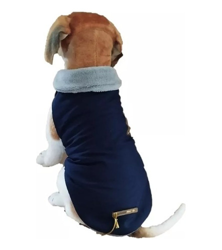 Roupa Pet Capa Gg Matelassê C/ Pelúcia Pug Shitzu Dachshound