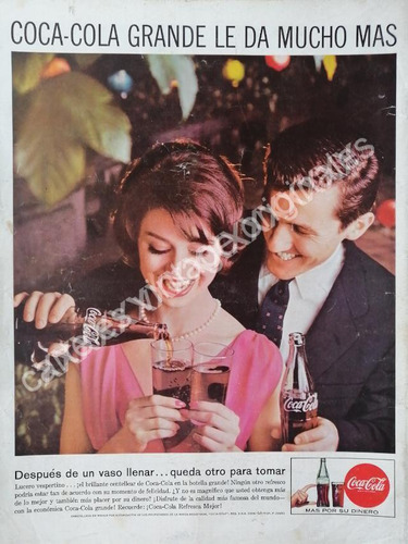 Cartel Retro Coca Cola 1960s