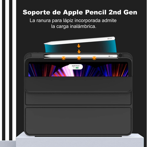 Case Smart @ iPad Pro 11 M2 A2759 A2435 A2761 A2762 Black