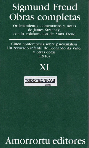 Freud Tomo 11 Obras Completas Amorrortu Local A La Calle -a-