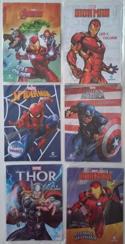 Colorindo Desenho do HOMEM ARANHA Thor Hulk e Iron Man Infantil