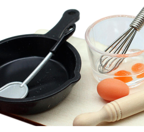 7 Uds. 1/12 Casa De Muñecas, Muñecas De Cocina, Muebles,