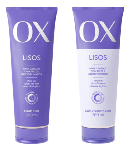 Kit Ox Lisos Cond 200ml + Shampoo 200ml