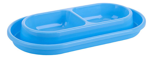Juego De Tazones De Comida Y Agua, Alimentador De L Azul