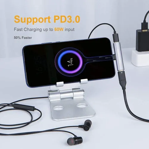 Hub Usb C Cablecreation | Usb C Y Carga Pd 60w | Aluminio