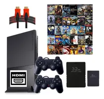 Comprar Playstation 2 Completo Com 2 Controles 2 Memory Card + Hdmi + 69 Jogos