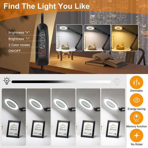 Lupa Iluminada 10x Con Soporte Y Luz Led 5 Pulgadas