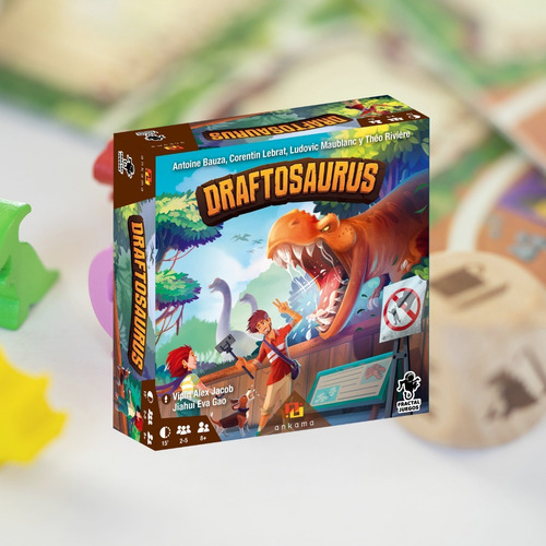 Imagen 3 de 3 de Juego De Mesa | Draftosaurus | Administra Un Zoo Jurásico