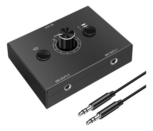Conmutador De Audio Estéreo De 3,5 Mm Selector De Salida 1