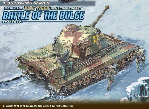 Dragon 6254 Sd.kfz.182 King Tiger Henschel Turret 1:35 Gris