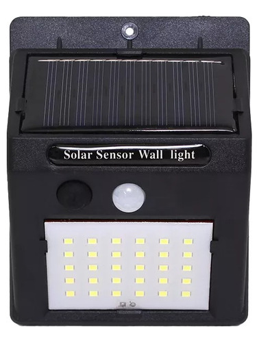 Farol Exterior Led Foco Solar Led Sensor Mov. Y Fotocelula