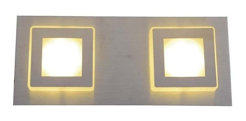 Aplique Pared Techo Benny Candil 2 Luces Luz Led 8w Interior