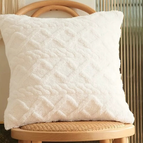 Fundas para cojíns bohemio decorativas 45x45cm de 4 piezas de color blanco