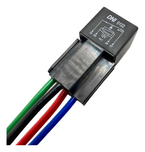 01 Relé Auxiliar 70a 12v + 01 Soquete Relé 70a 4 Vias
