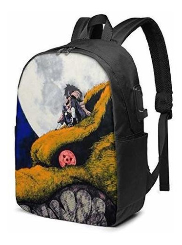 Teens 17 Inch Laptop Backpack Waterproof Stylish Anime Narut