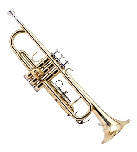 Trompete Harmonics Bb (si Bemol) Laqueado + Case Luxo