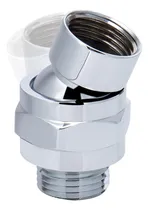 Comprar Wanlian - Adaptador De Bola Giratoria Para Cabezal De Ducha Conector De Ducha De Latón Macizo, Articulación De Rótula Ajustable Universal Con Brazo De Ducha (acabado Chapado En Cromo)