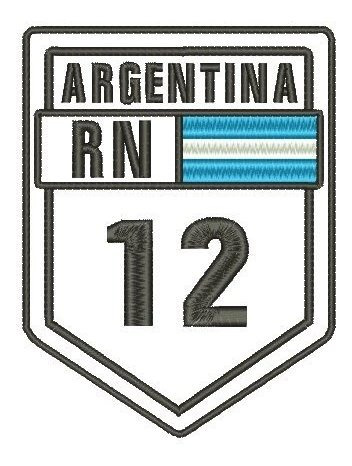Patch Bordado Argentina Rn 12 (viagem, Moto,turismo)