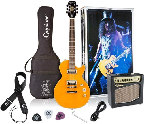 Paquete Guitarra Eléctrica EpiPhone Les Paul Afd Slash
