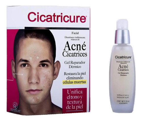 Cicatricure Gel Facial Disminuye Acné Cicatrices Reparador Tipo de piel Todo tipo de piel