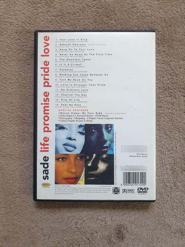 Dvd Sade Life Promise Pride Love Estandar (Usado)