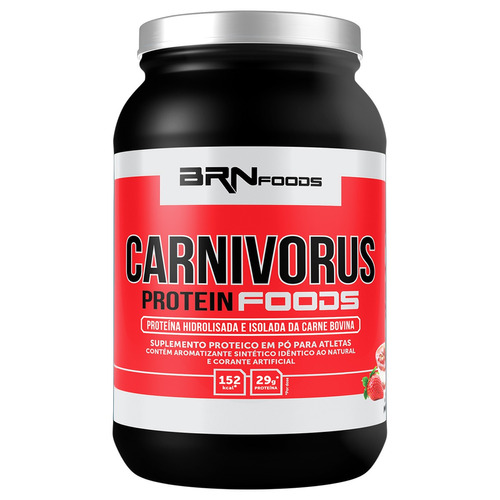 Carnivorus Protein Foods Morango Br Nutrition Foods - 900g