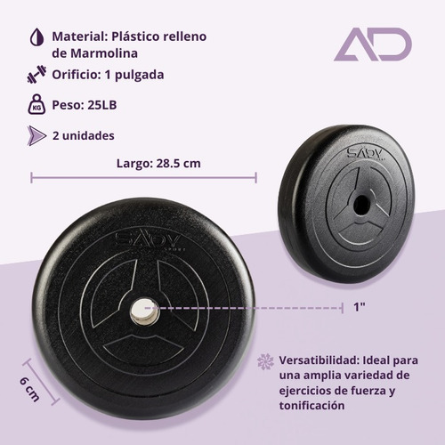 Barra Recta Y Barra Zeta 100 Lb Peso Ajustable Gym En Casa Negro