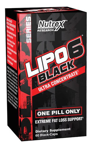 Lipo 6 Black Nutrex Uc 60 Caps Original ! Made In Usa !