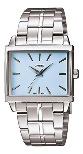 Reloj Casio Dama Ltp 1334d Azul Acero Inoxidable Cristal