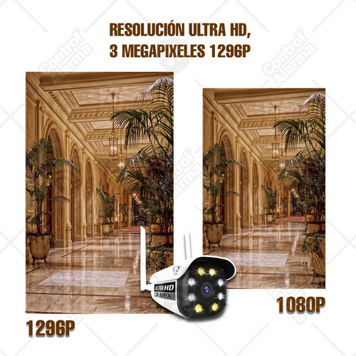 Imagen 4 de 10 de Camara Wifi Ip Exterior Ultra Hd Altavoz Nube Seguridad