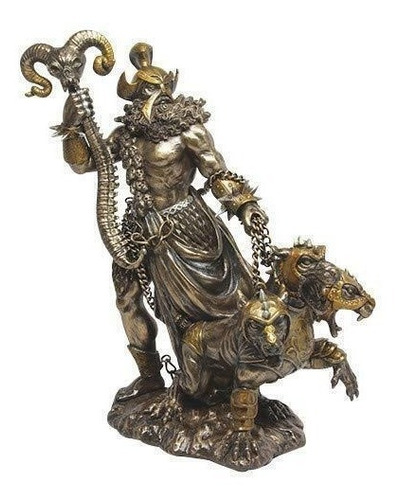 Estatua De Hades Con Cerbero Dios Griego Del Inframundo 24cm