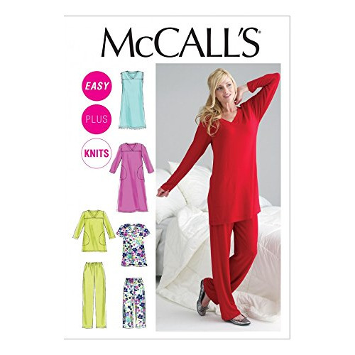 Mccalls  Patron Costura Para Facil 6474 Pijama Nightie
