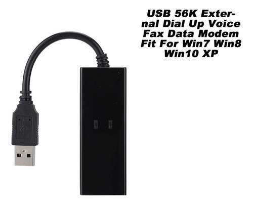 Módem De Fax Usb Dial Up 56k V.92 Módem Externo Usb