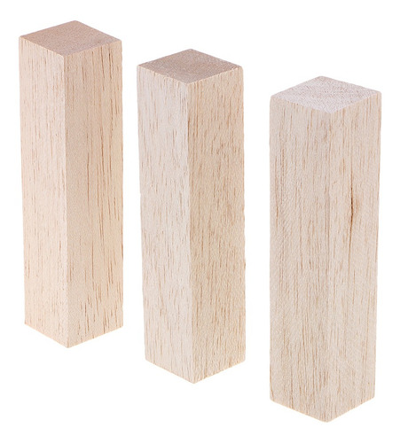 2x3 / 5 Piezas Bloques De Madera De Balsa Diy Modelado